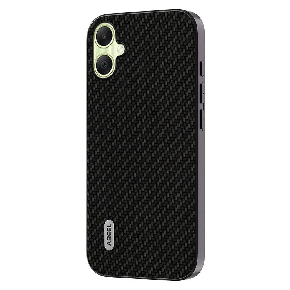 ABEEL til Samsung Galaxy A05 4G Telefoncover Kulfibertekstur Læderbelagt PC+TPU Telefoncover