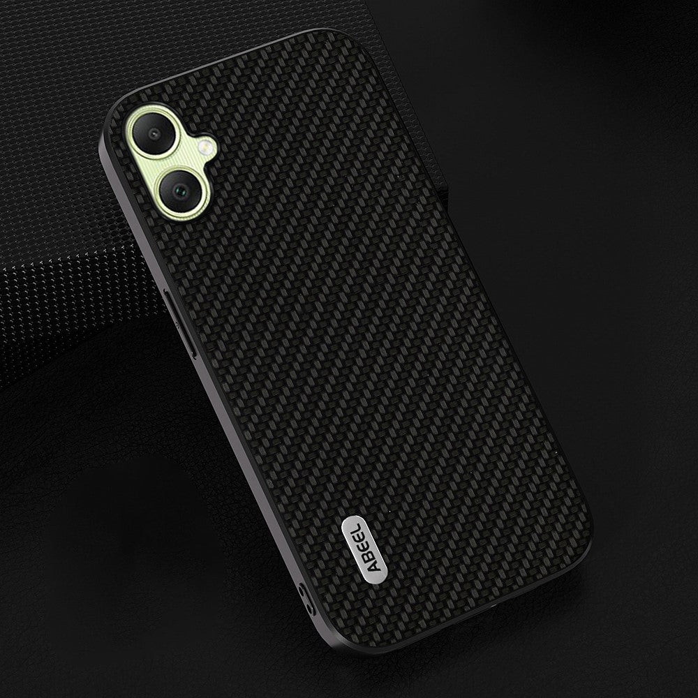 ABEEL til Samsung Galaxy A05 4G Telefoncover Kulfibertekstur Læderbelagt PC+TPU Telefoncover