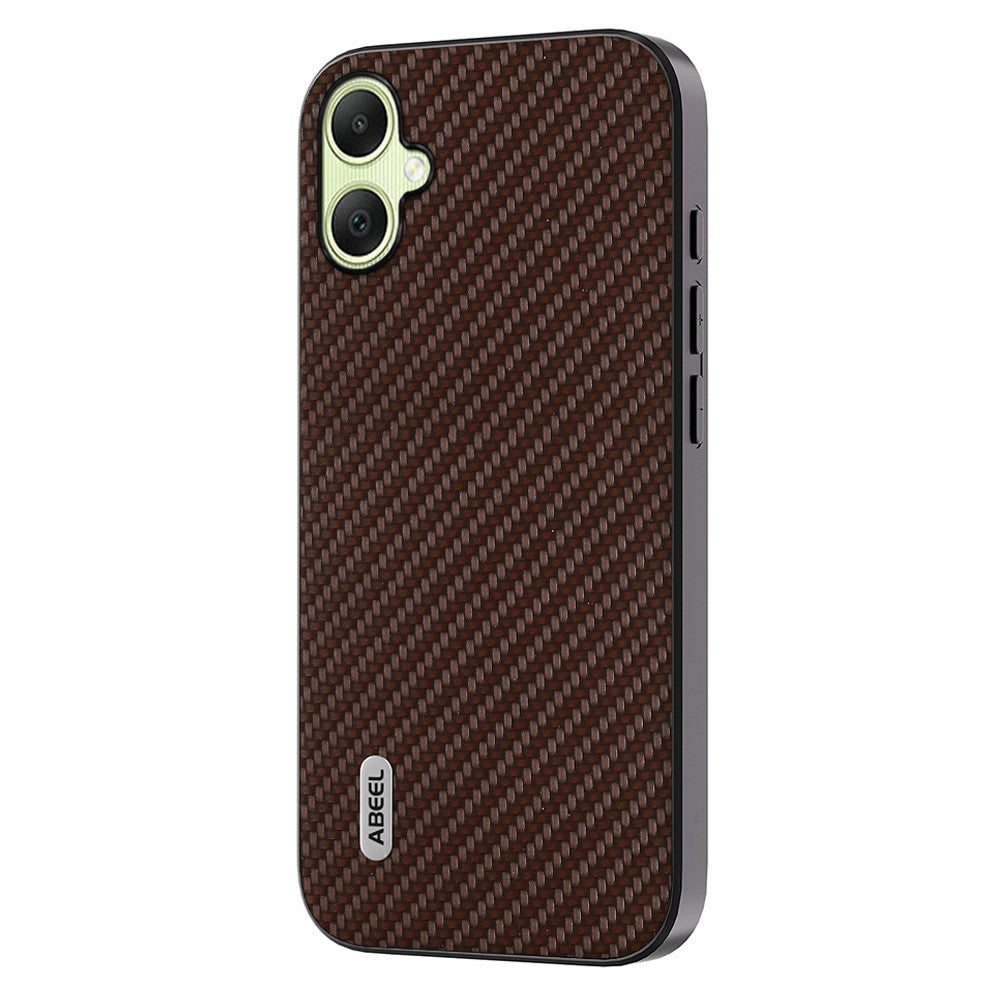 ABEEL til Samsung Galaxy A05 4G Telefoncover Kulfibertekstur Læderbelagt PC+TPU Telefoncover