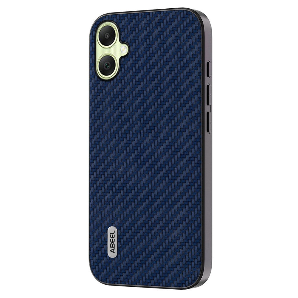 ABEEL til Samsung Galaxy A05 4G Telefoncover Kulfibertekstur Læderbelagt PC+TPU Telefoncover