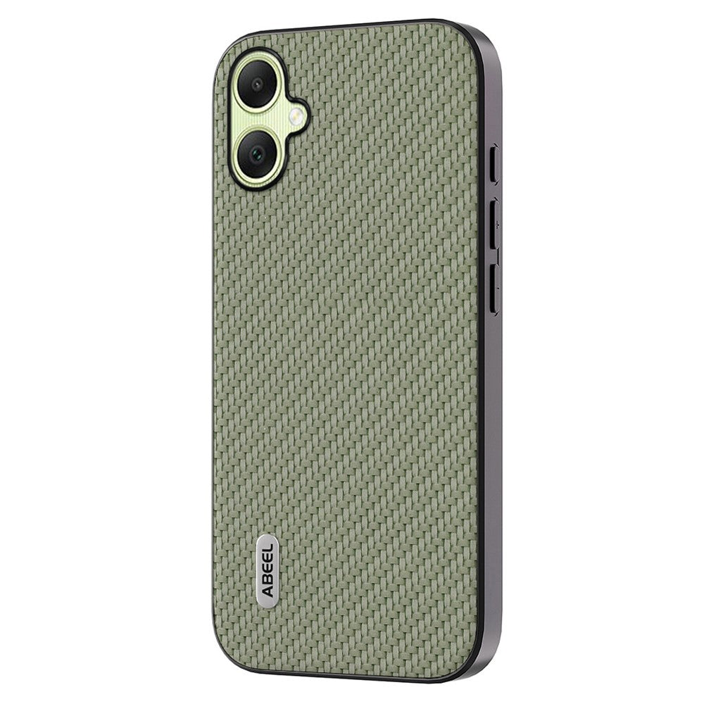 ABEEL til Samsung Galaxy A05 4G Telefoncover Kulfibertekstur Læderbelagt PC+TPU Telefoncover