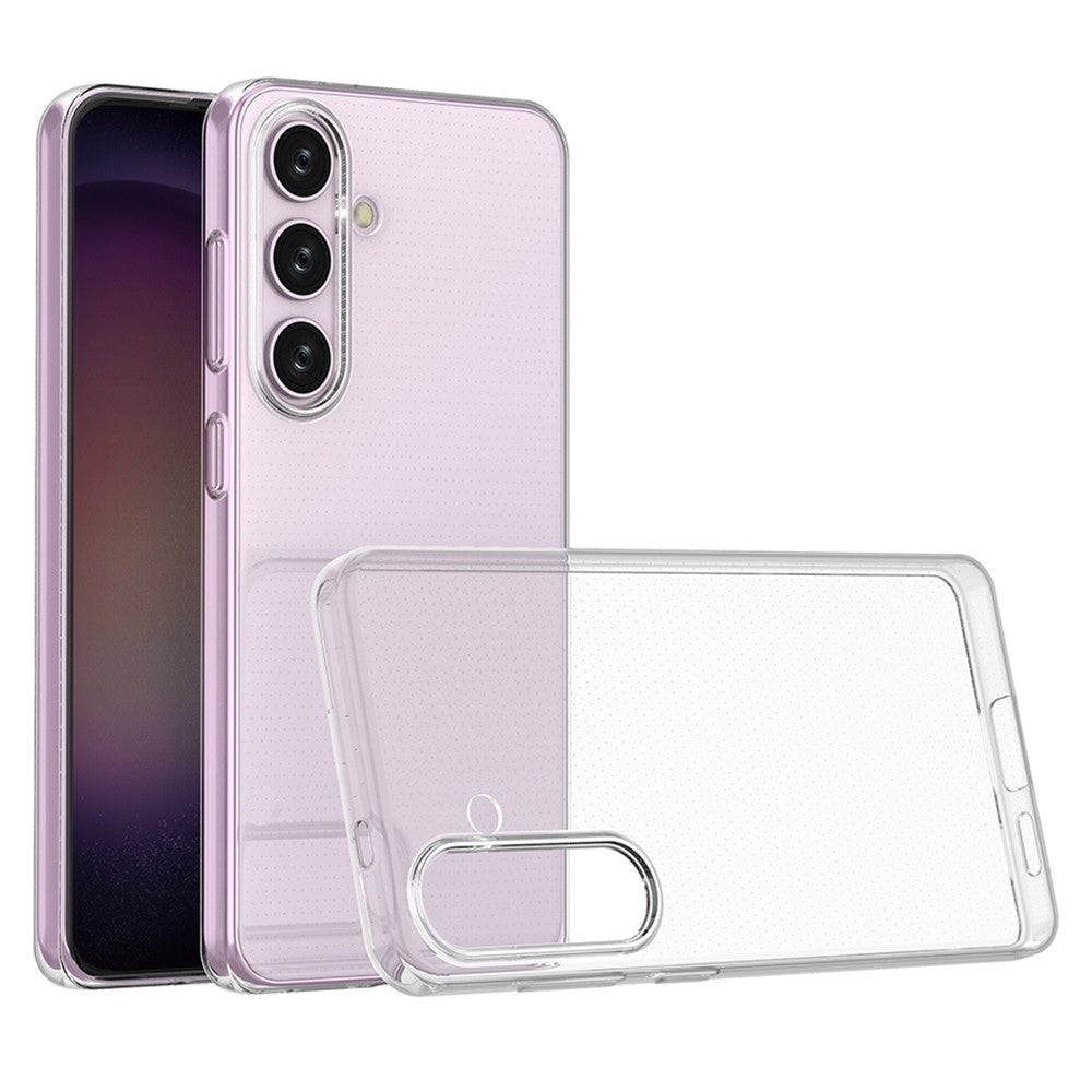 Samsung Galaxy S24-skal Transparent TPU-skal Vattenstämpelfritt Glansigt mobilskal