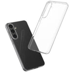 Samsung Galaxy S24+ Vattenstämpelfritt TPU-skal Transparent Glansigt mobilfodral