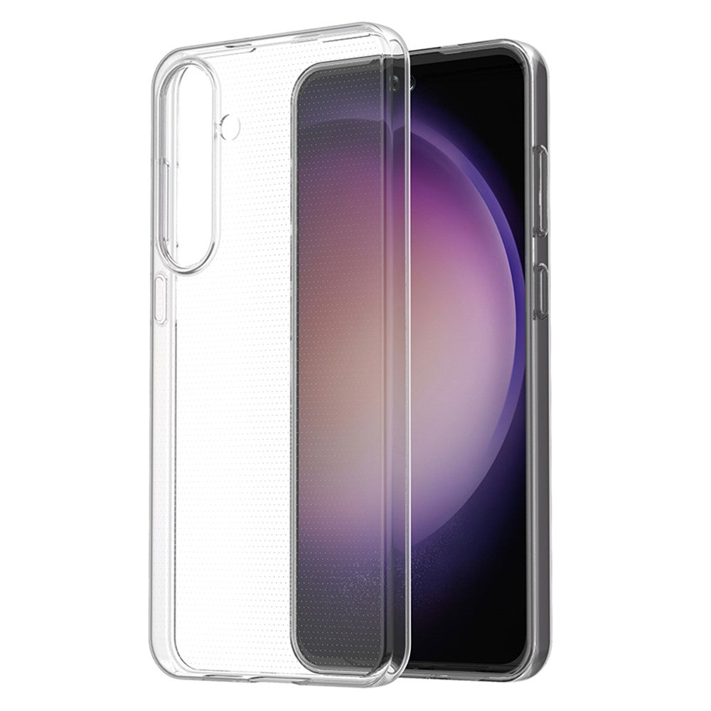 Samsung Galaxy S24+ Vattenstämpelfritt TPU-skal Transparent Glansigt mobilfodral
