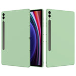 Til Samsung Galaxy Tab S9+ cover – ridsefast flydende silikonecover