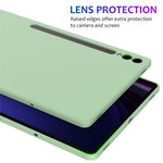 Til Samsung Galaxy Tab S9+ cover – ridsefast flydende silikonecover