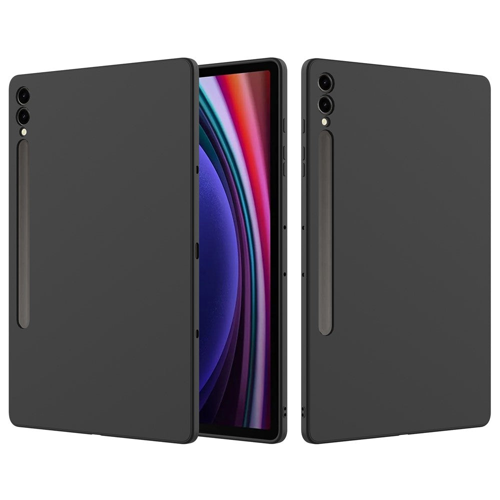 Til Samsung Galaxy Tab S9+ cover – ridsefast flydende silikonecover