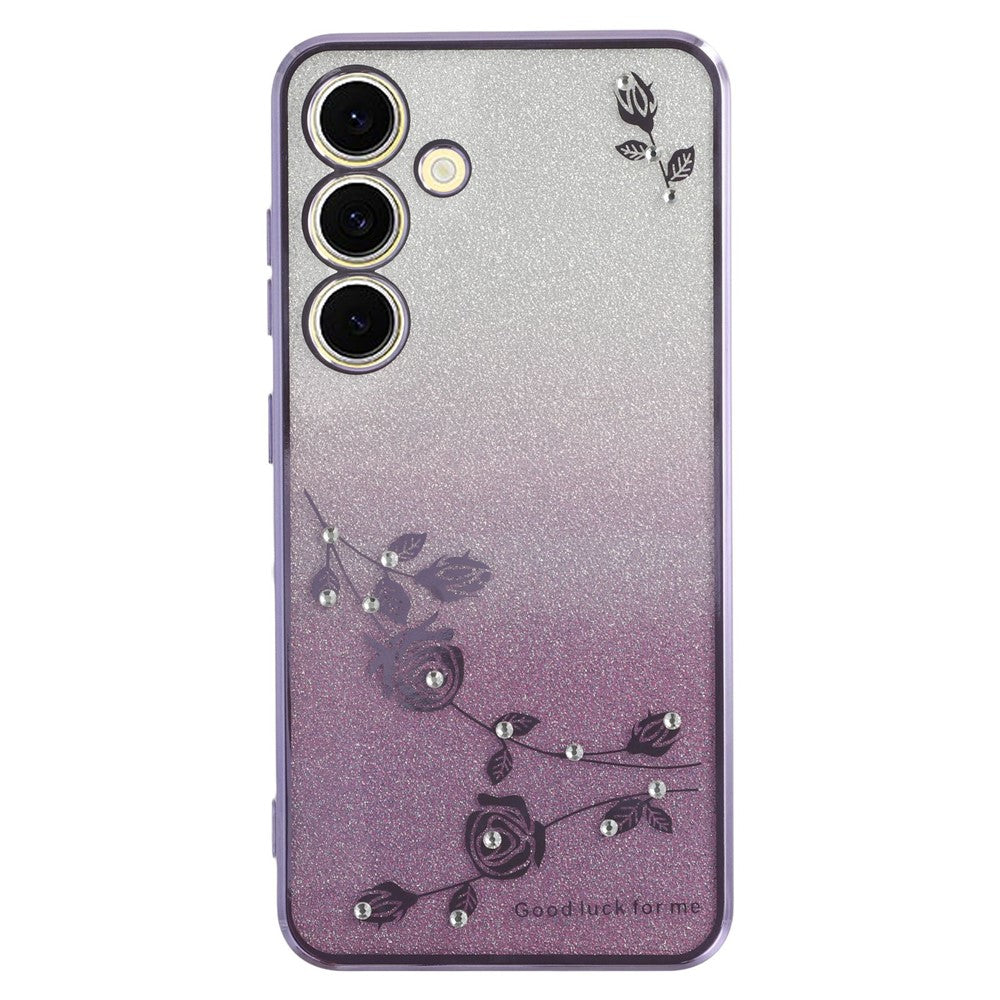 KADEM For Samsung Galaxy S23 FE Case Rhinestone Decor Glitter Phone Cover