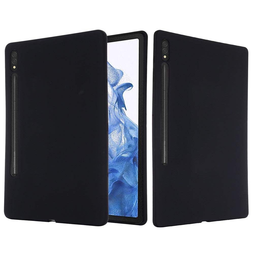 Til Samsung Galaxy Tab S9 Ultra Flydende Silikone Cover Mikrofiberforing Tablet Cover