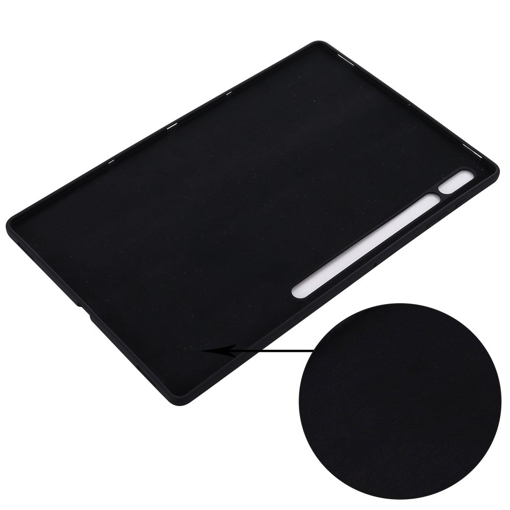Til Samsung Galaxy Tab S9 Ultra Flydende Silikone Cover Mikrofiberforing Tablet Cover