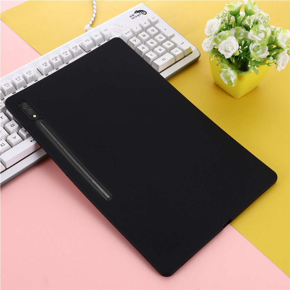 Til Samsung Galaxy Tab S9 Ultra Flydende Silikone Cover Mikrofiberforing Tablet Cover