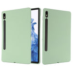 Til Samsung Galaxy Tab S10 Lite / S10 FE / S9 FE / S9 Cover Flydende Silikone Cover med Mikrofiberfor