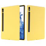Til Samsung Galaxy Tab S10 Lite / S10 FE / S9 FE / S9 Cover Flydende Silikone Cover med Mikrofiberfor