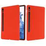 Til Samsung Galaxy Tab S10 Lite / S10 FE / S9 FE / S9 Cover Flydende Silikone Cover med Mikrofiberfor