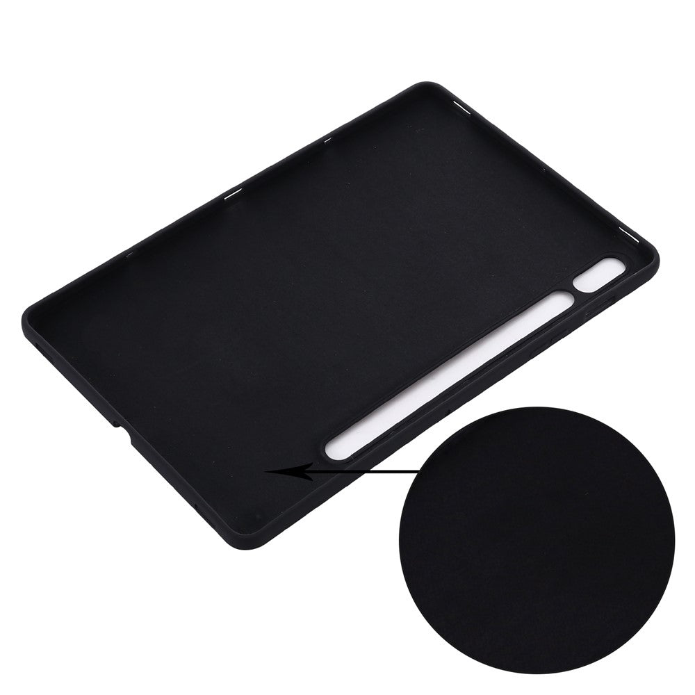 Til Samsung Galaxy Tab S10 Lite / S10 FE / S9 FE / S9 Cover Flydende Silikone Cover med Mikrofiberfor