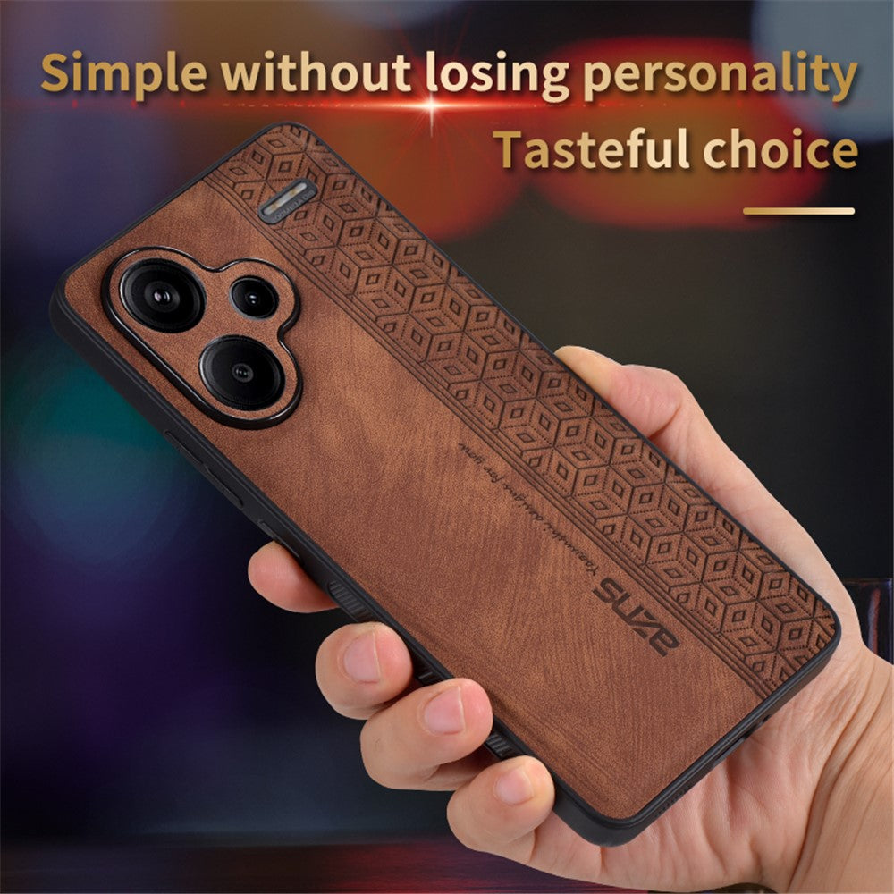 AZNS För Xiaomi Redmi Note 13 Pro+ 5G Skal Tryckt PU-läder + TPU Mobilskal