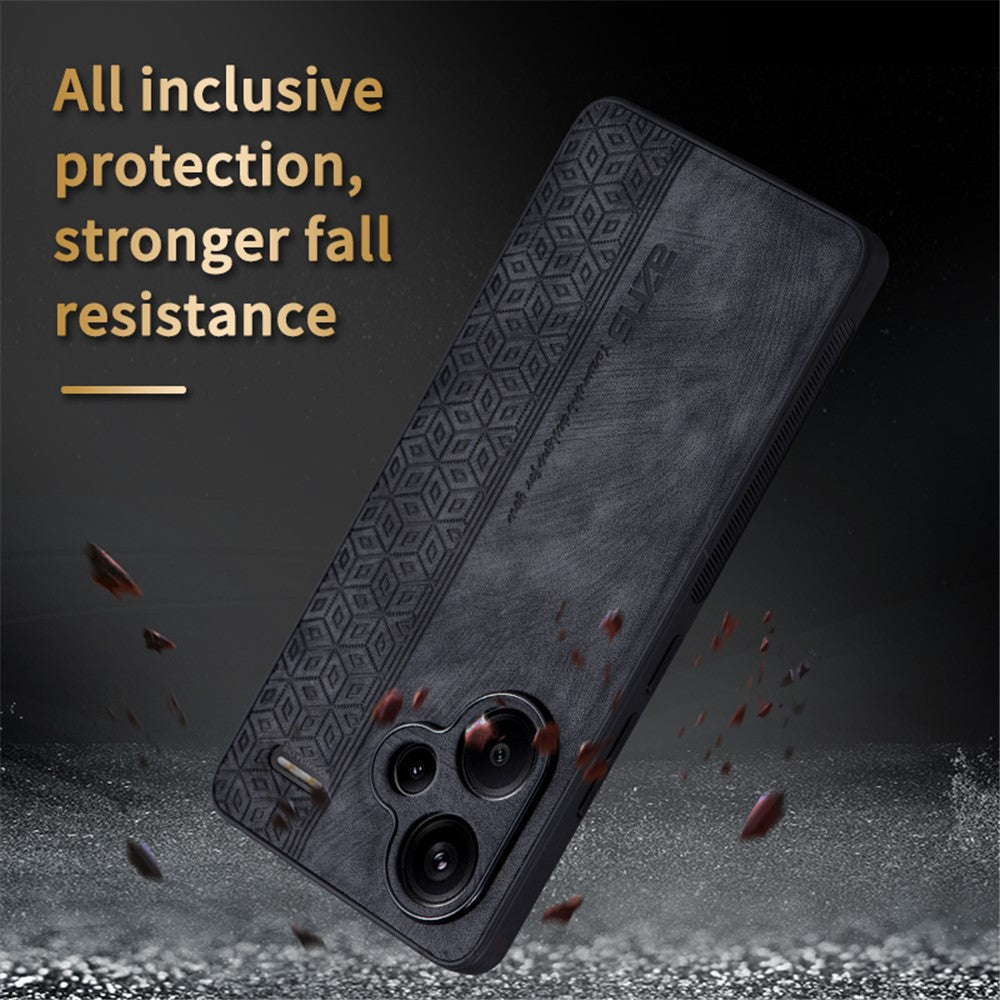 AZNS För Xiaomi Redmi Note 13 Pro+ 5G Skal Tryckt PU-läder + TPU Mobilskal