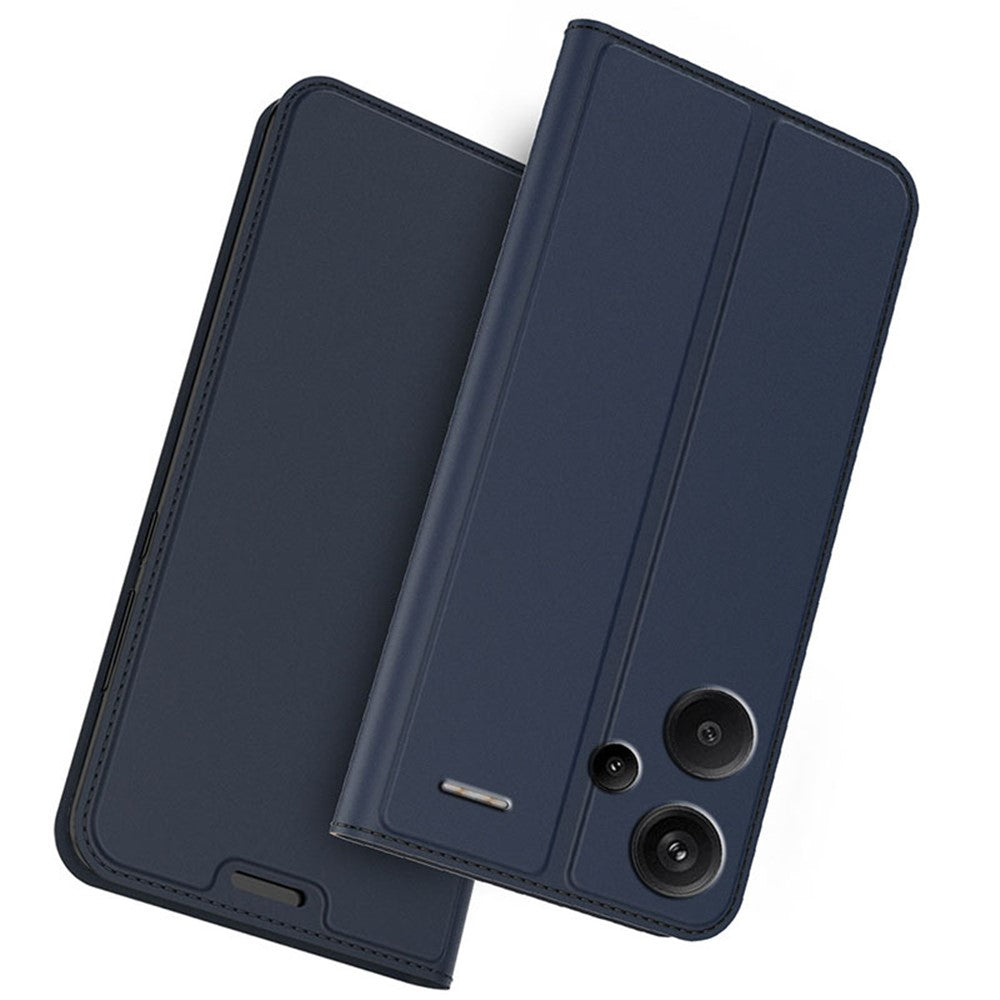 Xiaomi Redmi Note 13 Pro+ 5G-skal, stativ, PU-läder, mobilmobilfodral med kortplats