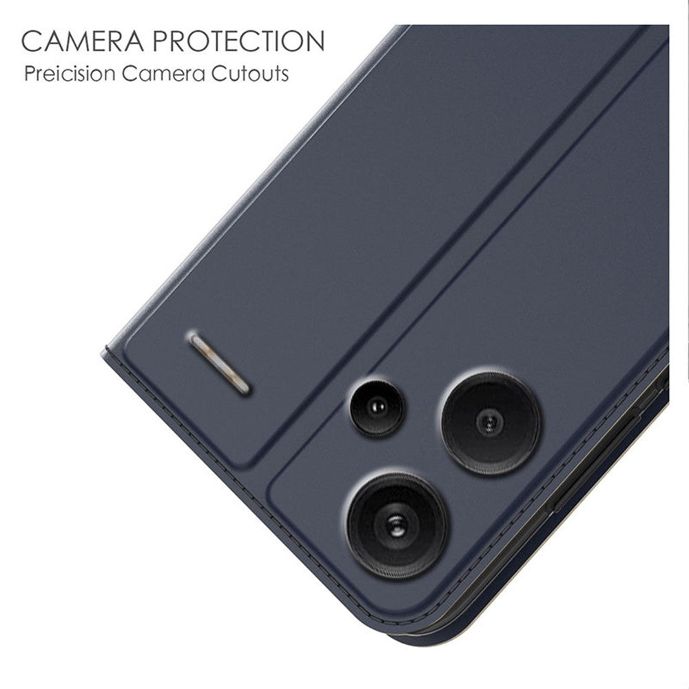For Xiaomi Redmi Note 13 Pro+ 5G Case Stand PU Leather Mobile Phone Cover with Card Slot