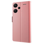 For Xiaomi Redmi Note 13 Pro+ 5G Mirror Design Stand Case PU Leather Phone Cover with Card Slot
