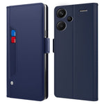 For Xiaomi Redmi Note 13 Pro+ 5G Mirror Design Stand Case PU Leather Phone Cover with Card Slot