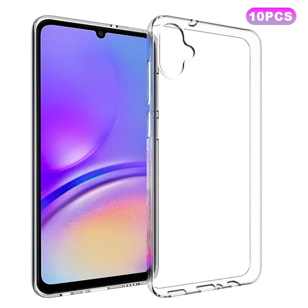 10Pcs  /  Pack For Samsung Galaxy A05 4G Case TPU Mobile Phone Cover Inner Watermark-Free Texture Shell