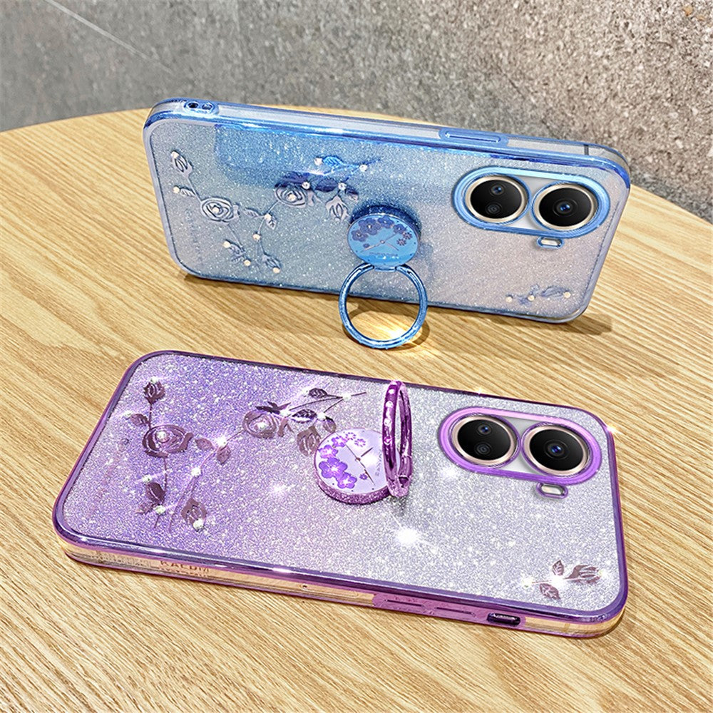 KADEM For Huawei nova 10 SE 4G Case Gradient TPU Kickstand Phone Protective Cover