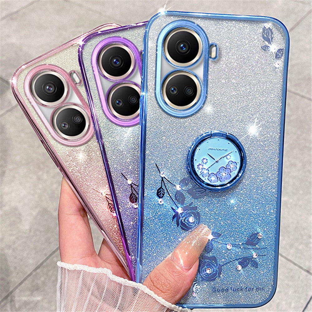 KADEM For Huawei nova 10 SE 4G Case Gradient TPU Kickstand Phone Protective Cover