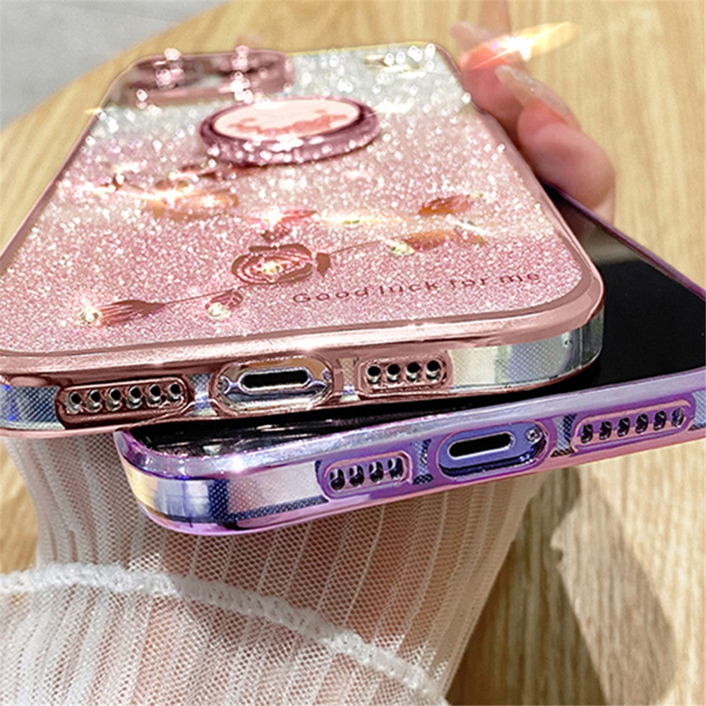 KADEM For Honor X6a 4G Etui Ringholder TPU Telefoncover Kickstand Telefonbeskyttelse