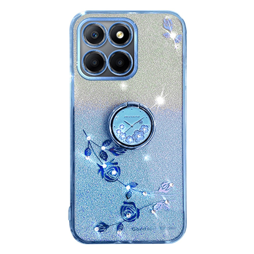 KADEM For Honor X6a 4G Etui Ringholder TPU Telefoncover Kickstand Telefonbeskyttelse