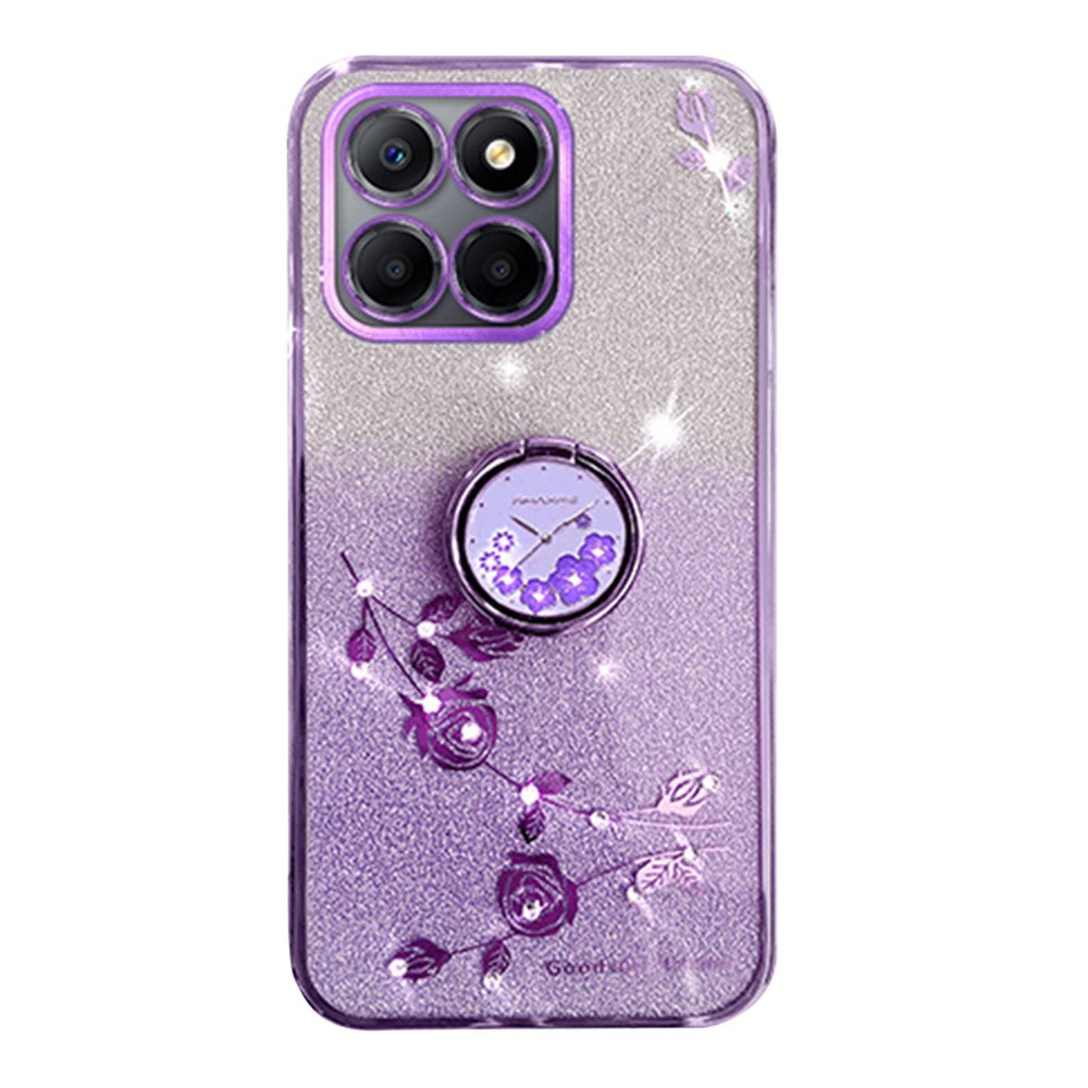 KADEM For Honor X6a 4G Etui Ringholder TPU Telefoncover Kickstand Telefonbeskyttelse