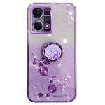 KADEM För Oppo Reno7 4G / F21 Pro 4G / F21s Pro 4G / Reno8 4G Fodral Kickstand TPU Glitter mobilskydd