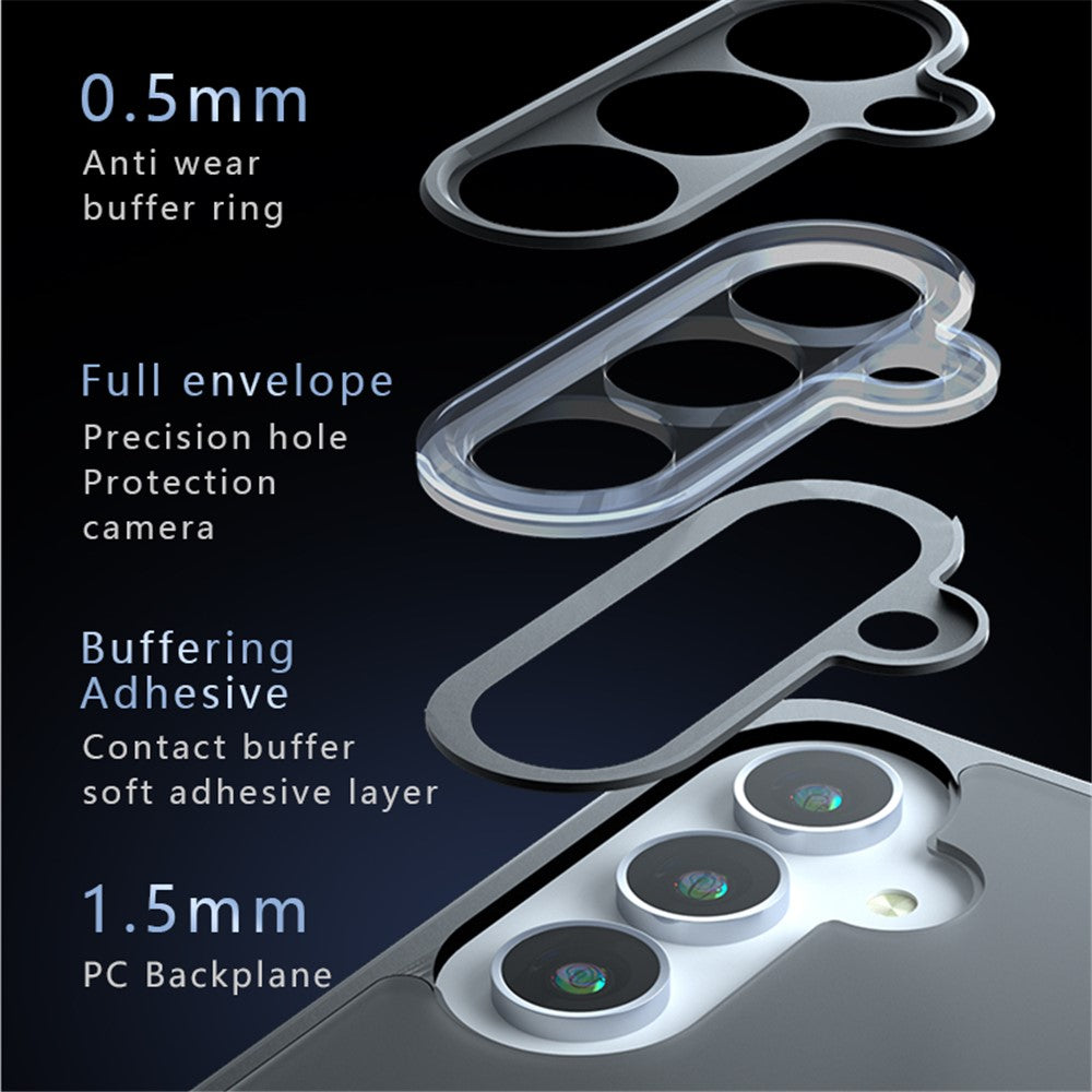 For Samsung Galaxy S23 FE Case PC+TPU Anti-fall Matte Phone Cover