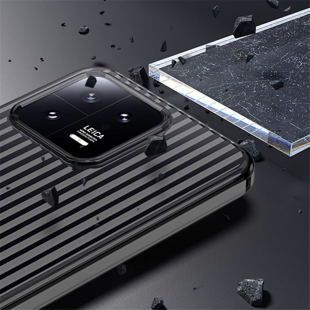 Xiaomi 13 Pro 5G-skal, korrugerad textur, hårt PC-mobilskal