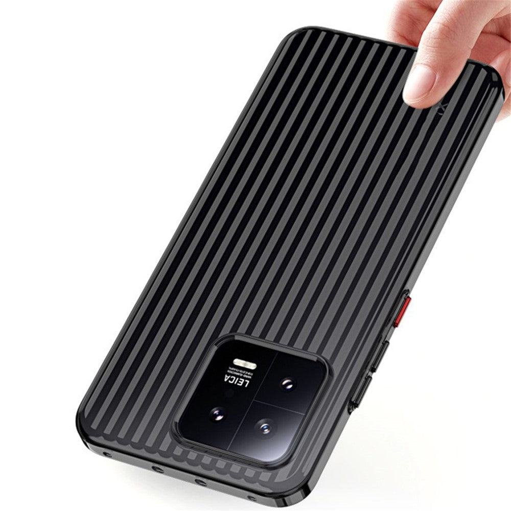 Xiaomi 13-skal, korrugerat textur, fallsäkert hårt PC-mobilskal