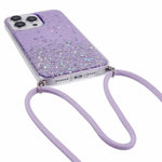 AW Series for iPhone 15 Pro Slim-Fit Phone Shell Epoxy Flexible TPU Case with Lanyard