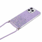 AW Series for iPhone 15 Pro Slim-Fit Phone Shell Epoxy Flexible TPU Case with Lanyard