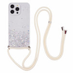 AW Series for iPhone 15 Pro Slim-Fit Phone Shell Epoxy Flexible TPU Case with Lanyard