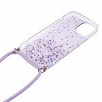 AW Series for iPhone 12 Pro / 12 Case Sparkle Epoxy TPU Phone Shell with Lanyard