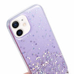 AW Series for iPhone 12 Pro / 12 Case Sparkle Epoxy TPU Phone Shell with Lanyard