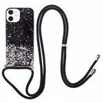 AW Series for iPhone 12 Pro / 12 Case Sparkle Epoxy TPU Phone Shell with Lanyard
