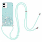 AW Series for iPhone 12 Pro / 12 Case Sparkle Epoxy TPU Phone Shell with Lanyard