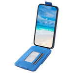 For iPhone 12 / 12 Pro PU Leather + TPU Phone Case Vertical Card Holder Phone Cover with 2 Straps