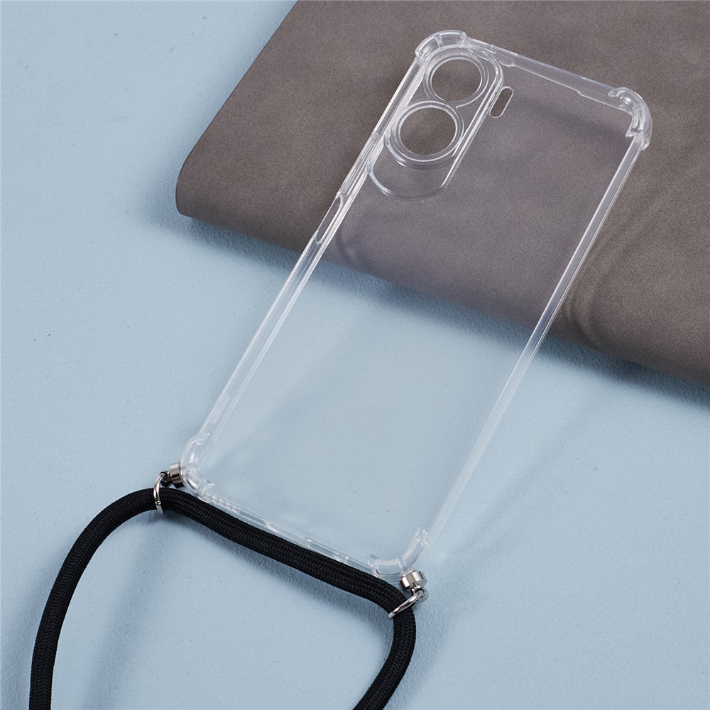 For Honor X50i 5G / 90 Lite 5G telefoncover præcist udskåret TPU-telefoncover med snor