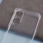 For Oppo A58 5G / A78 5G Case Transparent Flexible TPU Phone Cover with Lanyard
