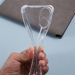 For Oppo A58 5G / A78 5G Case Transparent Flexible TPU Phone Cover with Lanyard