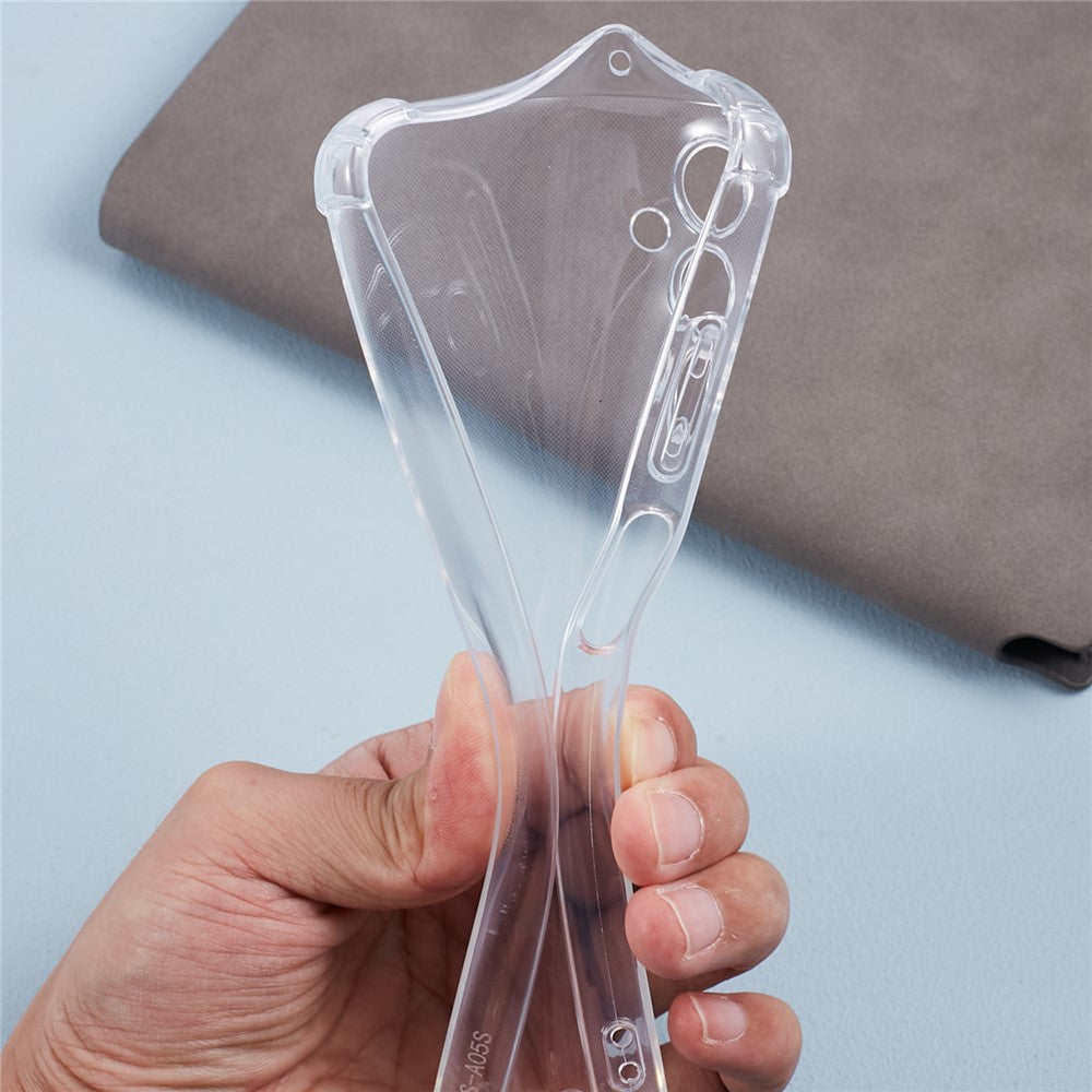For Samsung Galaxy A05s 4G Clear Case Anti-scratch Phone TPU Cover with Lanyard