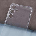 For Samsung Galaxy S24+ Case Transparent TPU Phone Cover with Lanyard