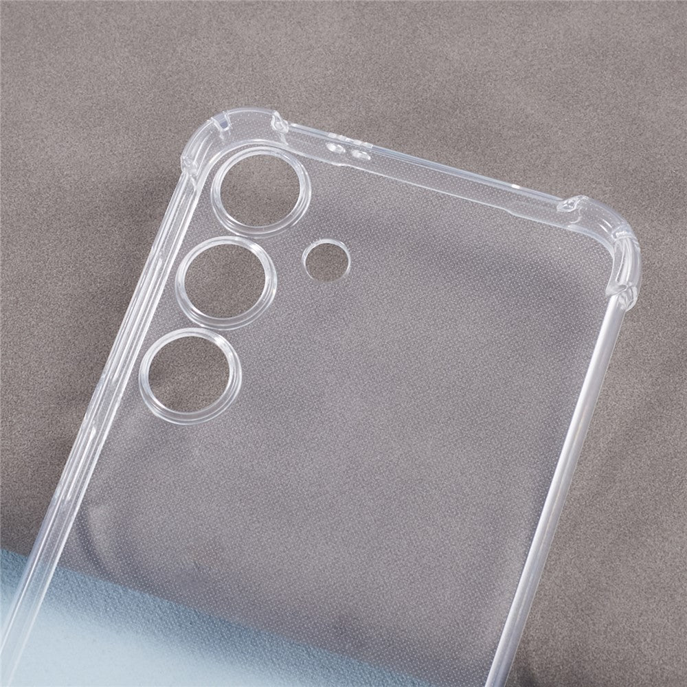 For Samsung Galaxy S24 Case Precise Cutout Transparent Phone Cover with Lanyard