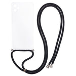 For Samsung Galaxy A05 4G Case Transparent TPU Phone Cover with Lanyard